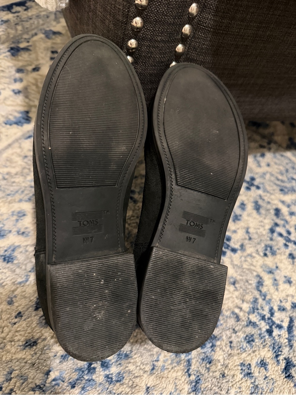Toms Black Suede Women’s Chelsea Boots - Picture 7 of 8